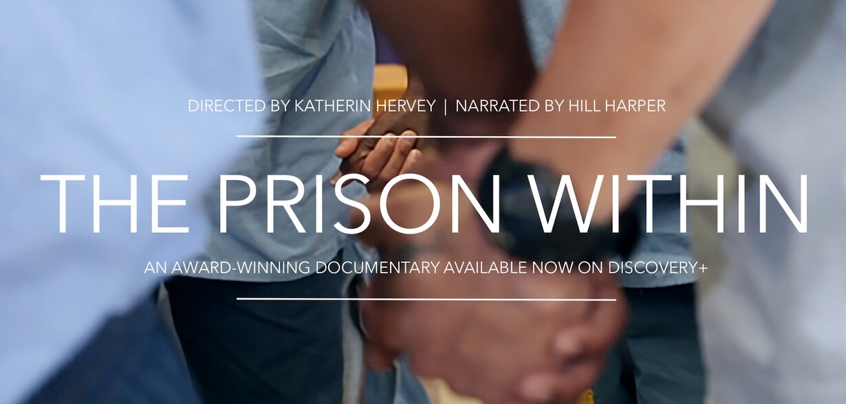 People holding hands with the words The Prison Within